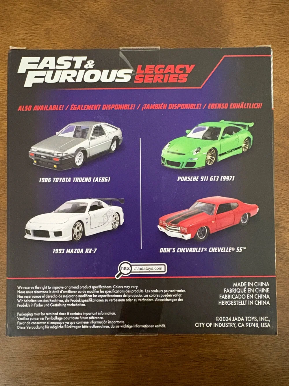 Fast & Furious Legacy Series Die-Cast Two Pack